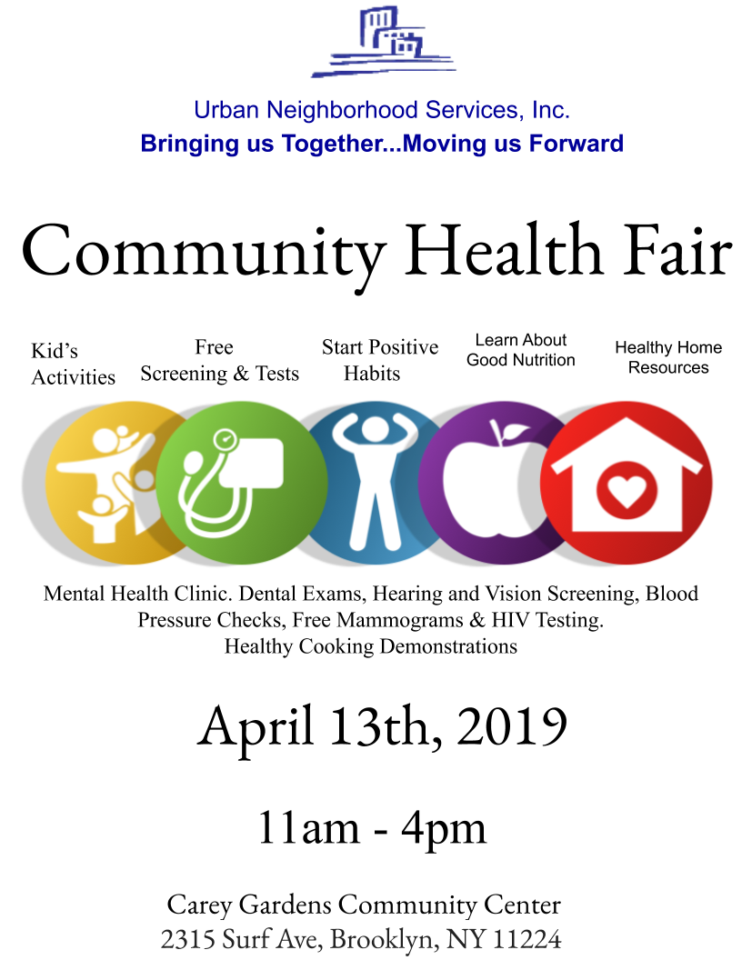 Community Health Fair flyer